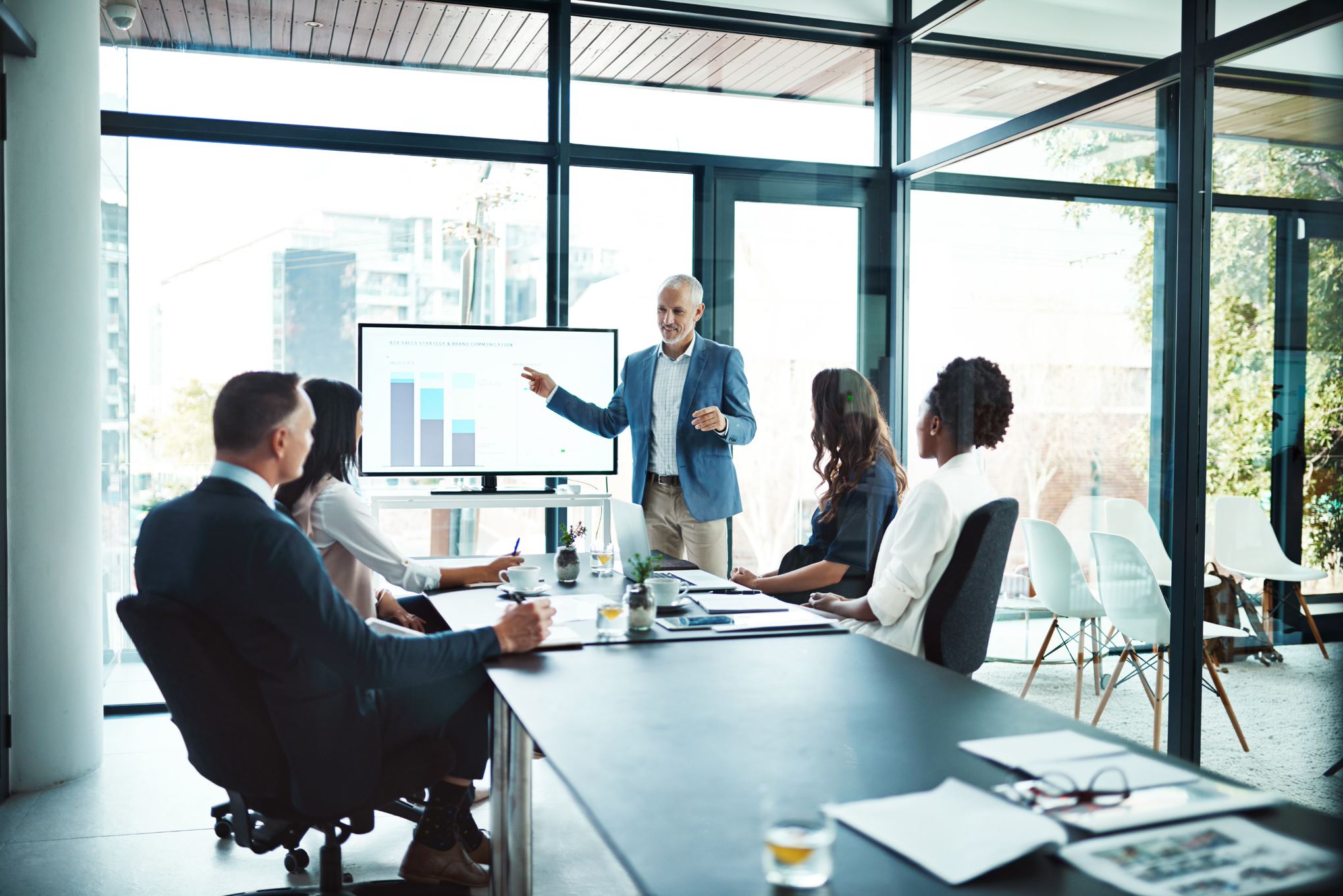 people having a meeting