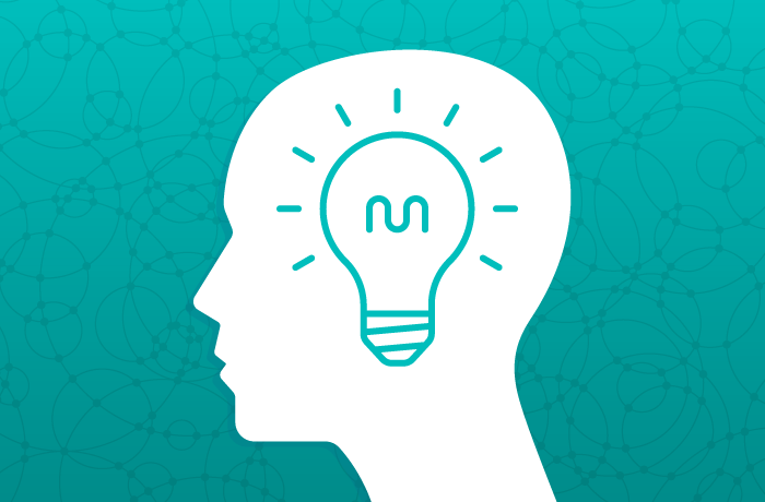 icon of human head with lightbulb inside