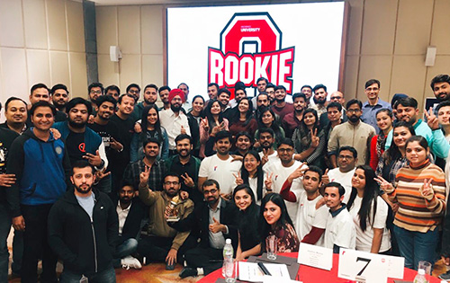 A group of Rackers in our India office
