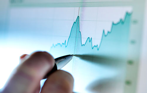 graphs on the screen