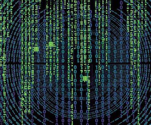 digital data creating circles