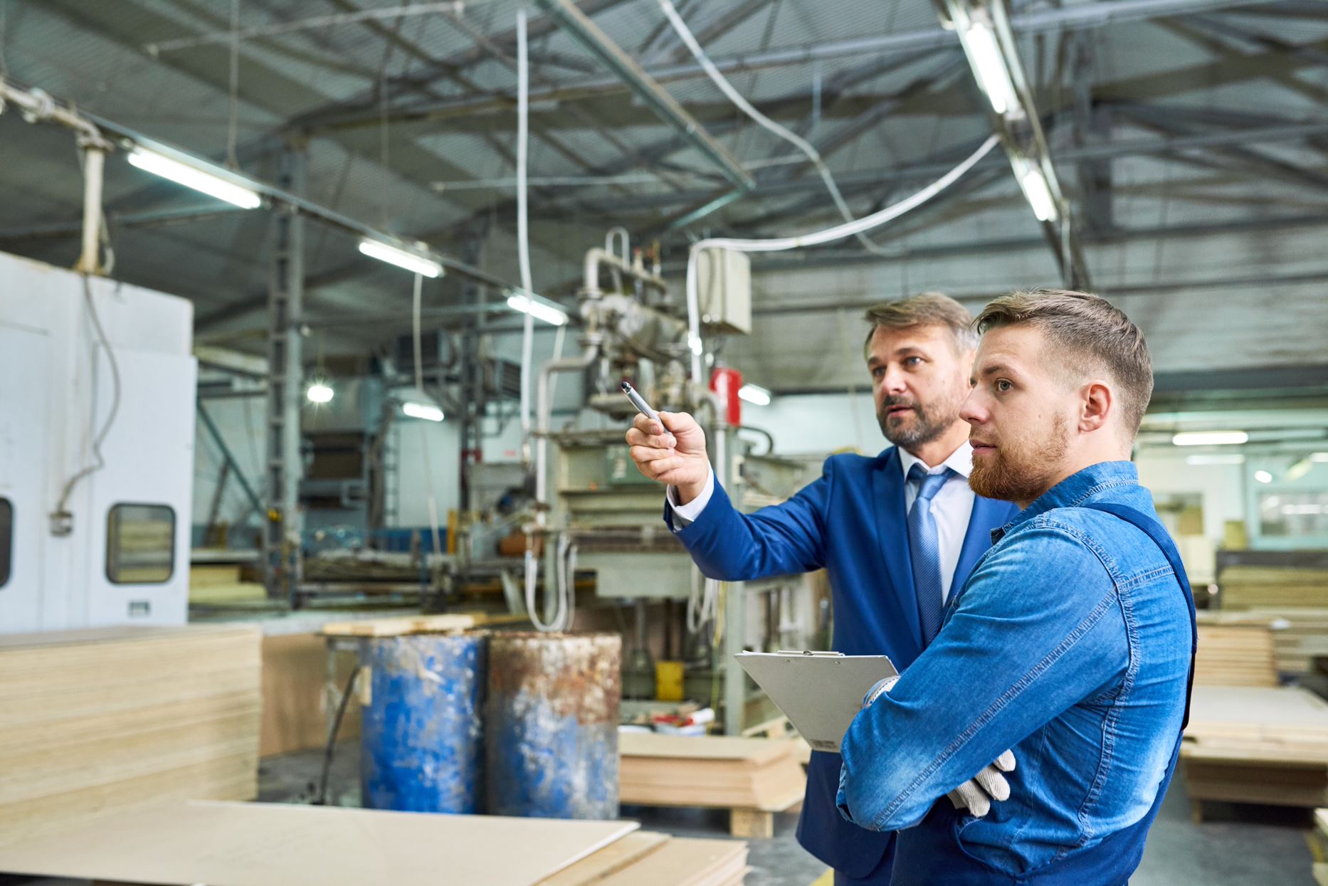 people working in a factory
