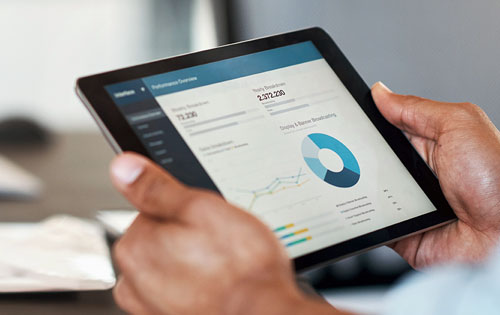 graphs on the tablet