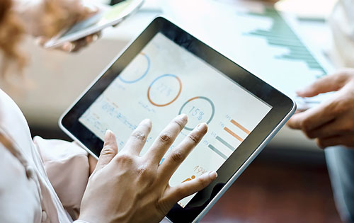 graphs on the tablet