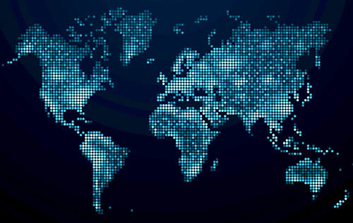 picture of a world map digital