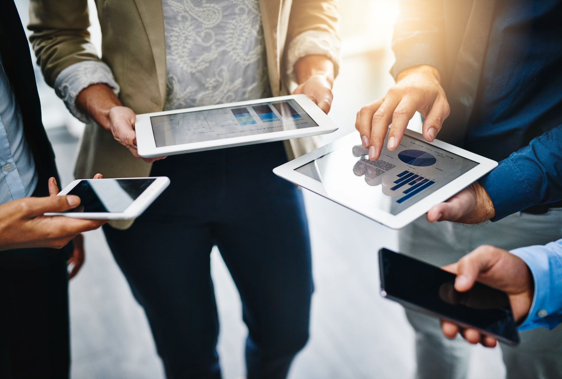 people with tablets