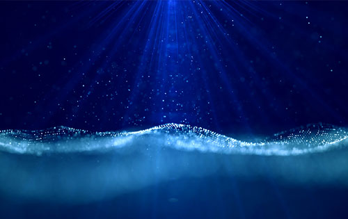 abstract water from below