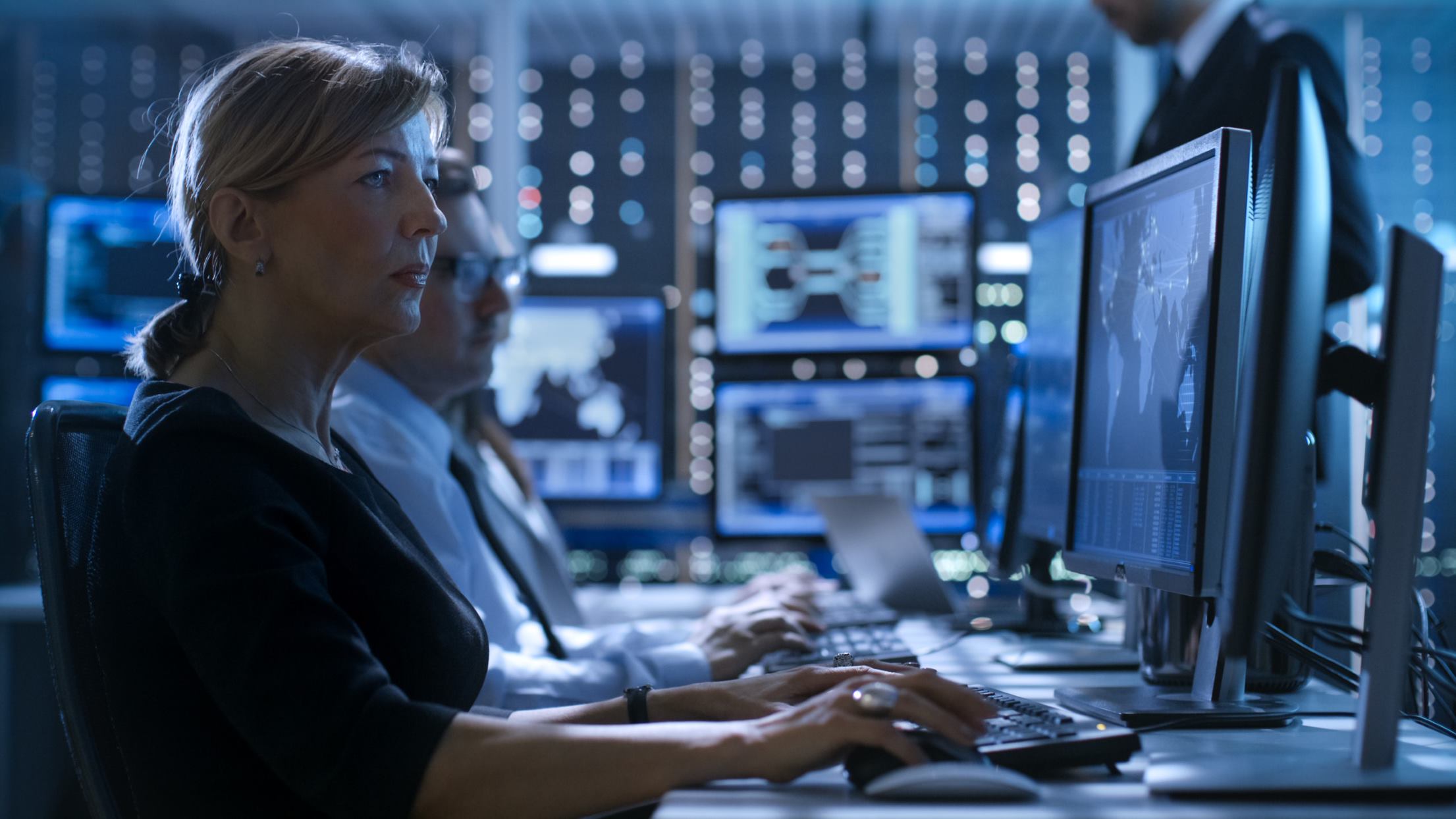 person working on the computer