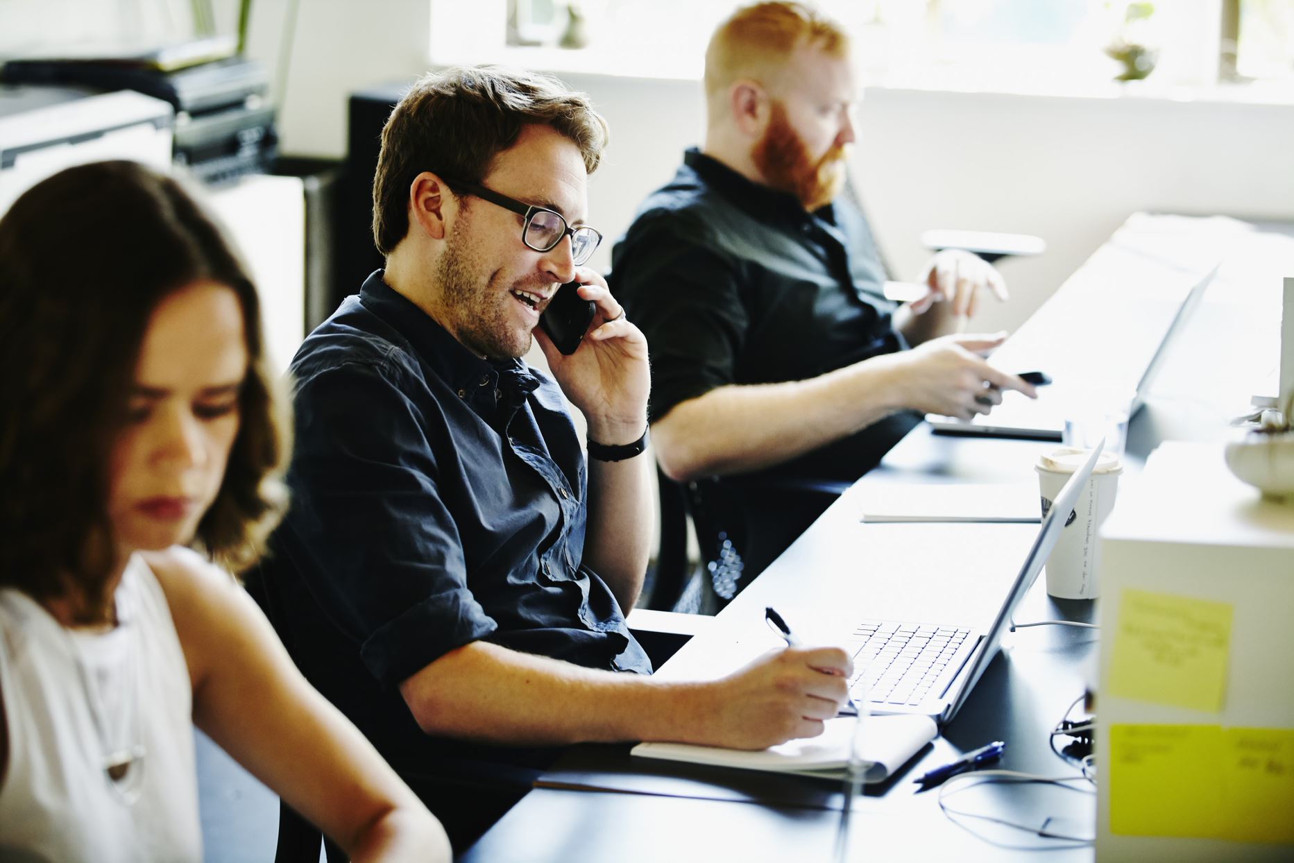 people working in the office