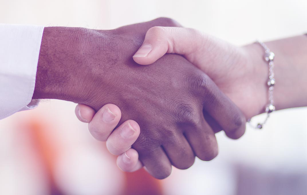 a handshake