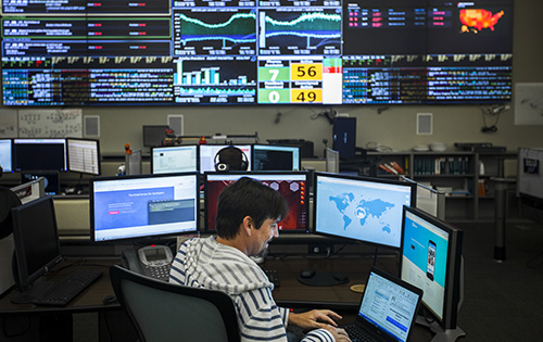 Racker in our operations center
