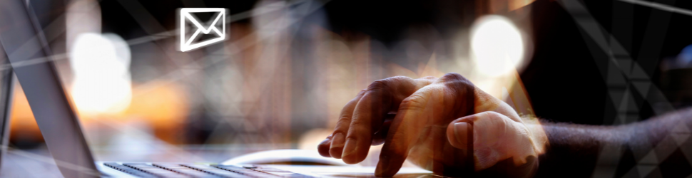 Person on laptop subscribing to the Solve Newsletter